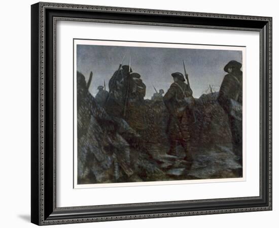 Reliefs at Dawn, from British Artists at the Front, Continuation of the Western Front, 1918-Christopher Richard Wynne Nevinson-Framed Giclee Print