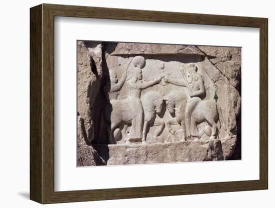 Reliefs at Naqsh-E Rustam, Iran, Middle East-Sybil Sassoon-Framed Photographic Print