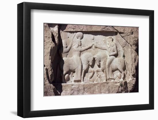 Reliefs at Naqsh-E Rustam, Iran, Middle East-Sybil Sassoon-Framed Photographic Print