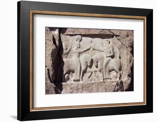 Reliefs at Naqsh-E Rustam, Iran, Middle East-Sybil Sassoon-Framed Photographic Print