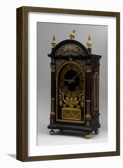 Religieuse Clock, Ebony Clock with Boulle Decorations, Gaudron, Paris, France, Ca 1690-null-Framed Giclee Print