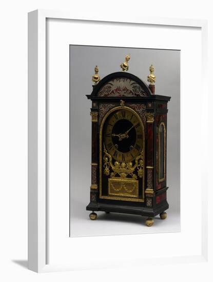 Religieuse Clock, Ebony Clock with Boulle Decorations, Gaudron, Paris, France, Ca 1690-null-Framed Giclee Print