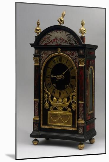 Religieuse Clock, Ebony Clock with Boulle Decorations, Gaudron, Paris, France, Ca 1690-null-Mounted Giclee Print