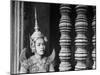 Religious Dancer at Temple of Angkor Wat, Wearing Richly Embroidered and Ornamented Costumes-Eliot Elisofon-Mounted Photographic Print