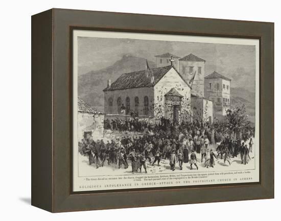 Religious Intolerance in Greece, Attack on the Protestant Church in Athens-null-Framed Premier Image Canvas