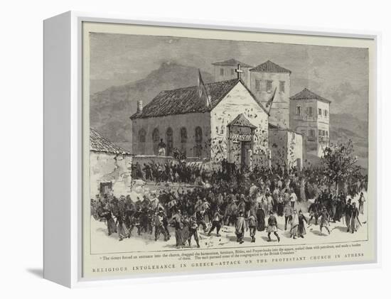 Religious Intolerance in Greece, Attack on the Protestant Church in Athens-null-Framed Premier Image Canvas