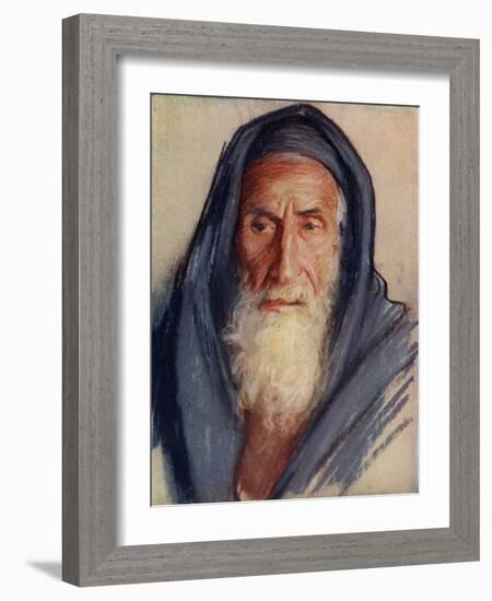 Religious Jew in Holy Land c1910-Harold Copping-Framed Giclee Print