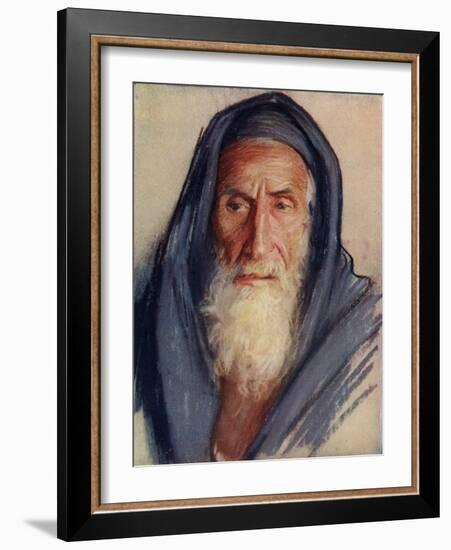 Religious Jew in Holy Land c1910-Harold Copping-Framed Giclee Print