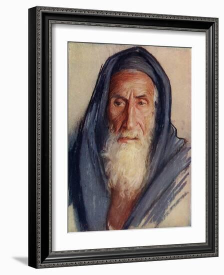 Religious Jew in Holy Land c1910-Harold Copping-Framed Giclee Print