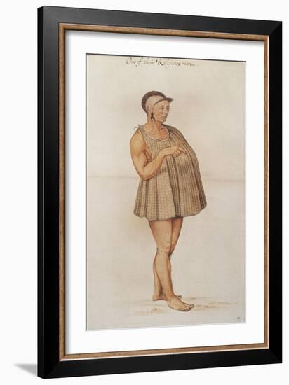 Religious Man of Pomeiooc-John White-Framed Giclee Print