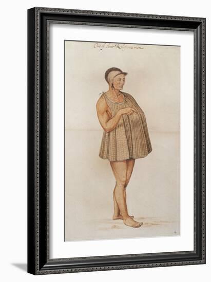 Religious Man of Pomeiooc-John White-Framed Giclee Print