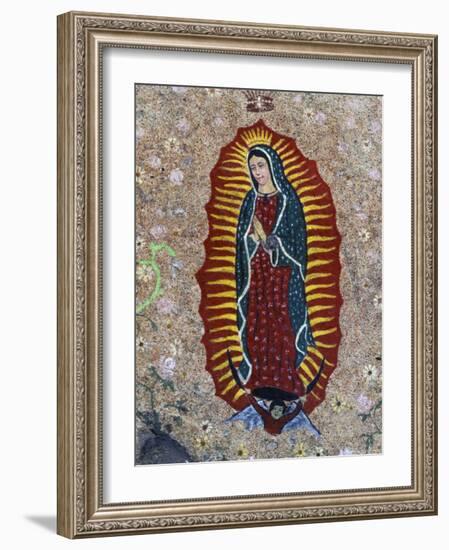 Religious Painting, Baja Region, Mexico-Gavriel Jecan-Framed Photographic Print