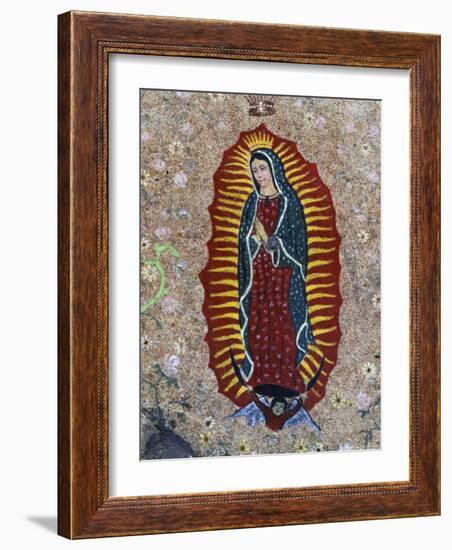 Religious Painting, Baja Region, Mexico-Gavriel Jecan-Framed Photographic Print