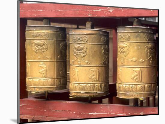 Religious Prayer Wheels, Ulaan Baatar, Mongolia-Bill Bachmann-Mounted Photographic Print