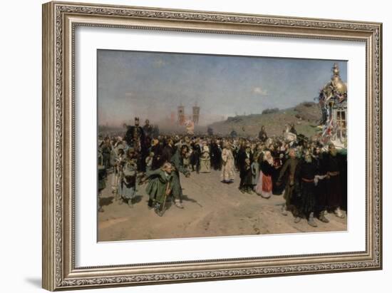 Religious Procession in the Province of Kursk, 1880-83-Ilya Efimovich Repin-Framed Giclee Print