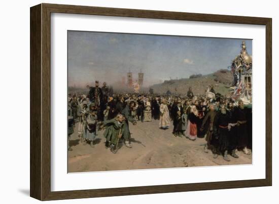 Religious Procession in the Province of Kursk, 1880-83-Ilya Efimovich Repin-Framed Giclee Print