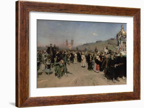 Religious Procession in the Province of Kursk, 1880-83-Ilya Efimovich Repin-Framed Giclee Print