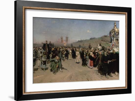 Religious Procession in the Province of Kursk, 1880-83-Ilya Efimovich Repin-Framed Giclee Print