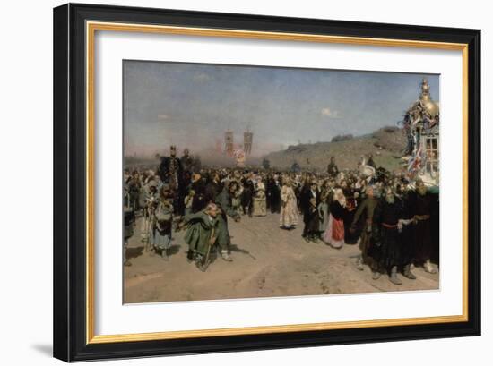 Religious Procession in the Province of Kursk, 1880-83-Ilya Efimovich Repin-Framed Giclee Print