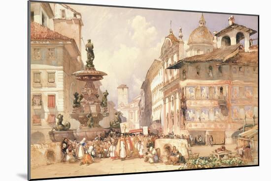 Religious Procession-William Callow-Mounted Giclee Print