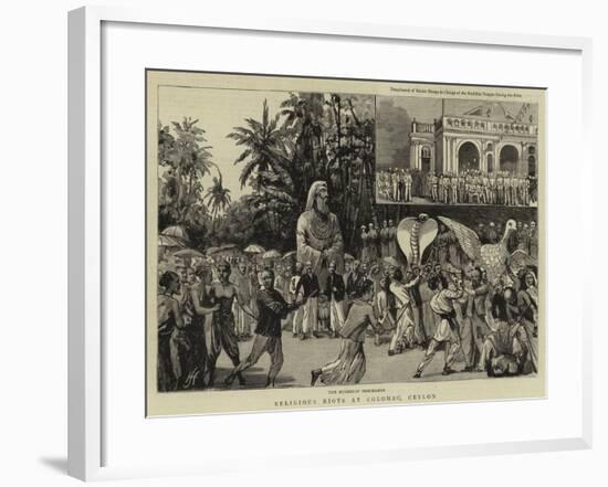 Religious Riots at Colombo, Ceylon-null-Framed Giclee Print