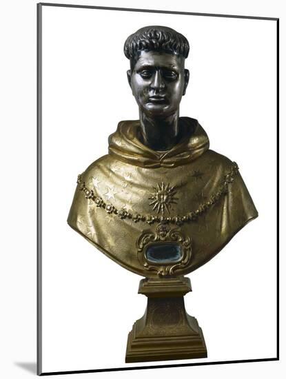 Reliquary Bust of Saint Thomas Aquinas (1225-1274)-null-Mounted Photo