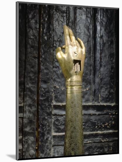Reliquary of the hand of St John the Baptist, possibly Byzantine-Werner Forman-Mounted Photographic Print