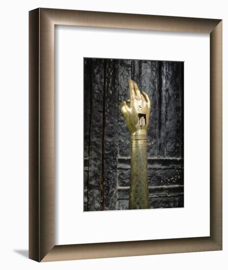 Reliquary of the hand of St John the Baptist, possibly Byzantine-Werner Forman-Framed Photographic Print