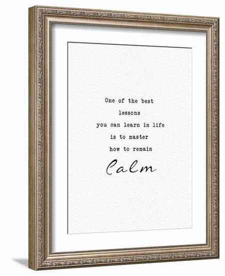 Remain Calm-Adebowale-Framed Art Print