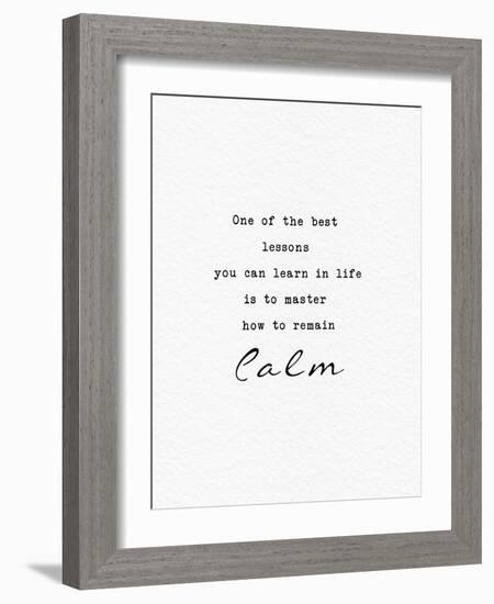 Remain Calm-Adebowale-Framed Art Print