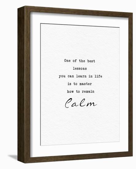 Remain Calm-Adebowale-Framed Art Print