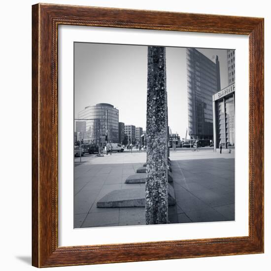 Remaining Sections of the Berlin Wall at Potsdammer Platz, Berlin, Germany-Jon Arnold-Framed Photographic Print