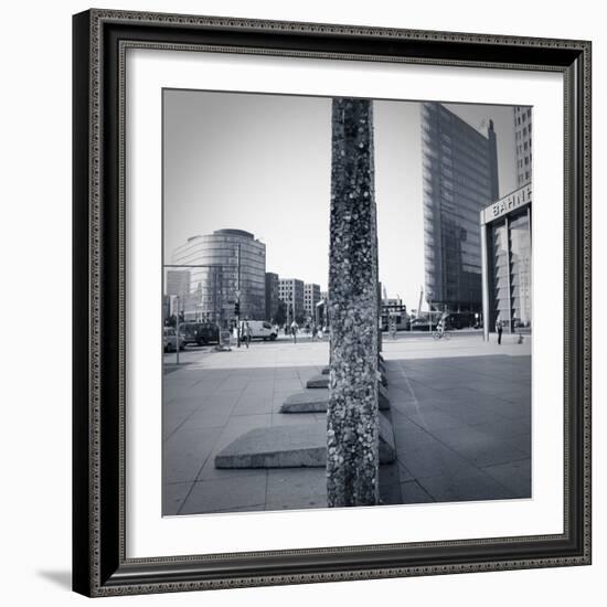 Remaining Sections of the Berlin Wall at Potsdammer Platz, Berlin, Germany-Jon Arnold-Framed Photographic Print