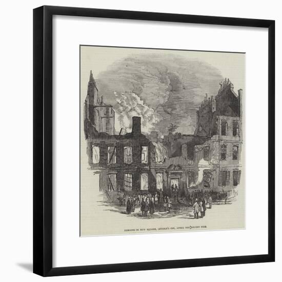 Remains in New Square, Lincoln's Inn, after the Recent Fire-null-Framed Giclee Print