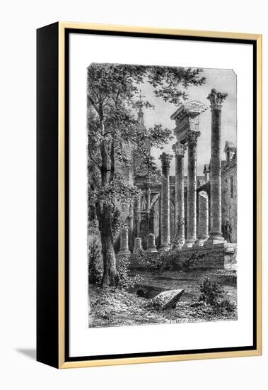 Remains of a Roman Theatre at Besancon, France, 1882-1884-Smeeton-Framed Premier Image Canvas