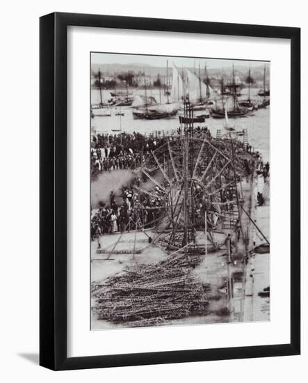 Remains of a Shot-Down Zeppelin, 1914-18-null-Framed Premium Photographic Print