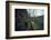 Remains of a wall and a bunker on a mountain in a wood in winter in Alsace-Axel Killian-Framed Photographic Print