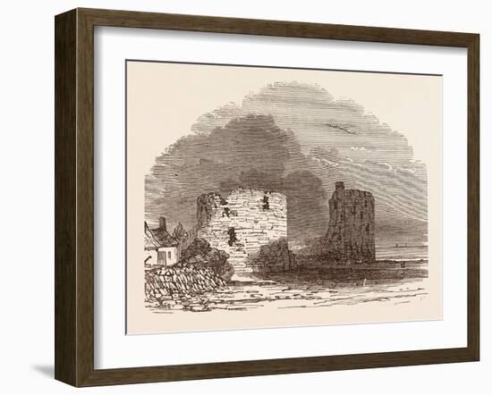 Remains of Flint Castle, Located in Flint, Flintshire, UK-null-Framed Giclee Print