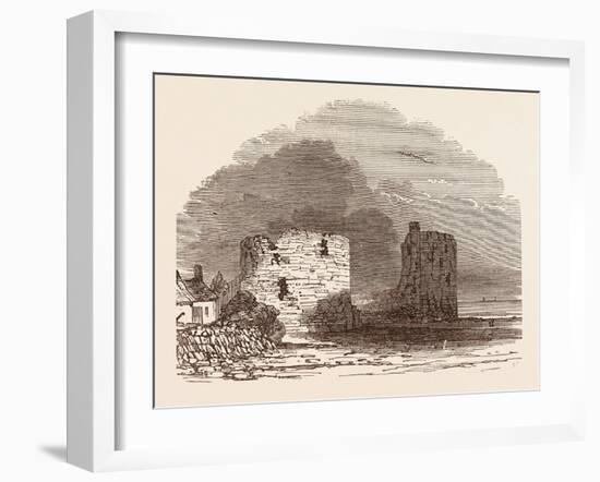 Remains of Flint Castle, Located in Flint, Flintshire, UK-null-Framed Giclee Print