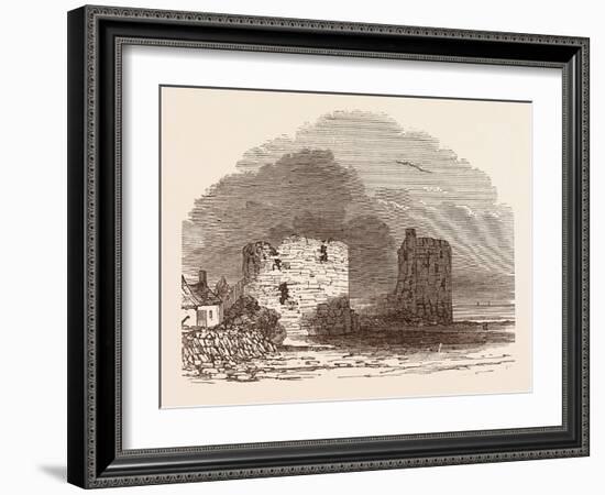 Remains of Flint Castle, Located in Flint, Flintshire, UK-null-Framed Giclee Print