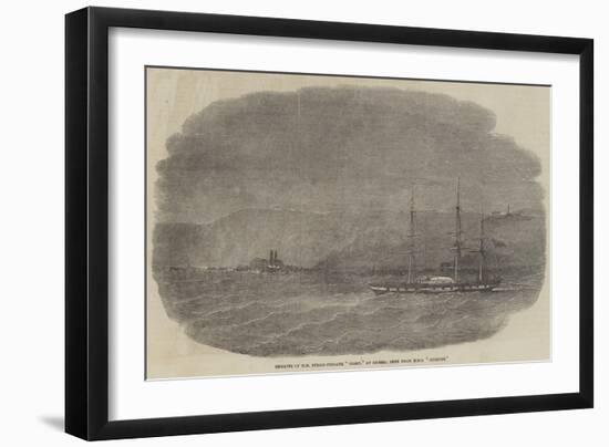 Remains of Hm Steam-Frigate Tiger, at Odessa, Seen from HMS Furious-null-Framed Giclee Print