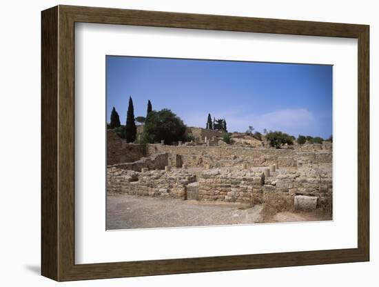 Remains of Roman Villas, Carthage, Unesco World Heritage Site, Tunisia, North Africa, Africa-Nelly Boyd-Framed Photographic Print