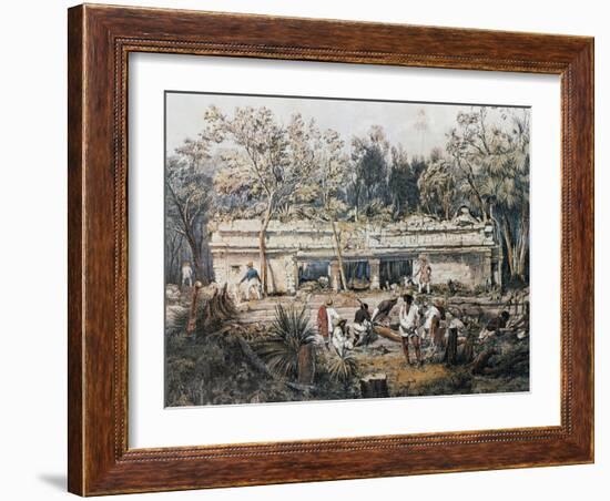 Remains of Temple of Tulum-John Lloyd Stephens-Framed Giclee Print