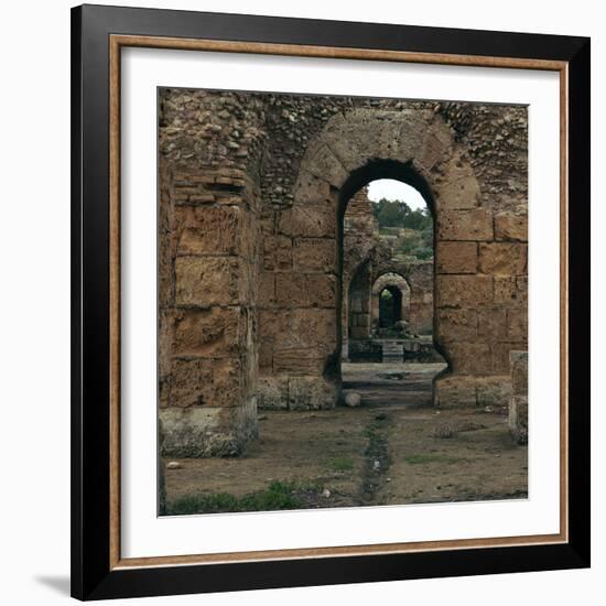 Remains of the baths of Antoninus Pius in Carthage, 2nd century. Artist: Unknown-Unknown-Framed Photographic Print