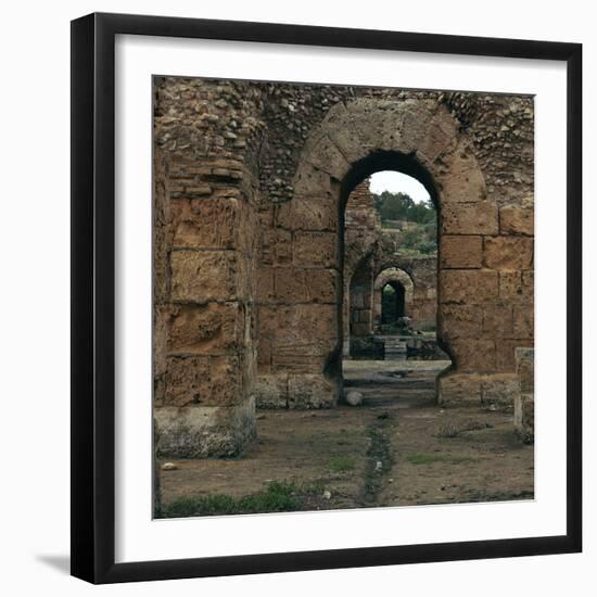 Remains of the baths of Antoninus Pius in Carthage, 2nd century. Artist: Unknown-Unknown-Framed Photographic Print