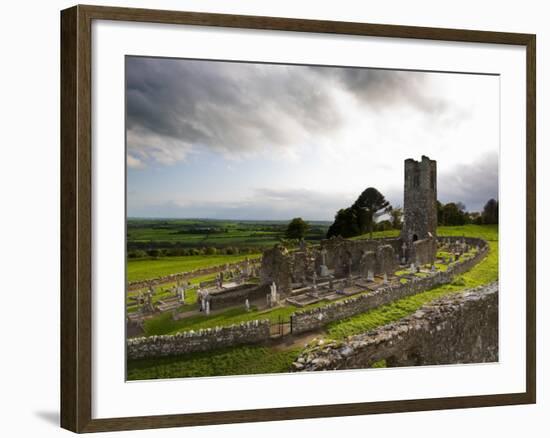 Remains of the Church on St Patrick's Hill, Slane, Co Meath, Ireland-null-Framed Photographic Print