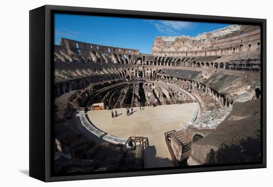 Remains of the Colosseum of Rome Built around 70Ad, Allegedly the Largest Ever Built-Ethel Davies-Framed Premier Image Canvas