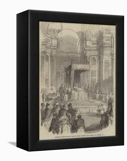 Remains of the Infanta Lying in State, in the Royal Chapel, at Madrid-null-Framed Premier Image Canvas