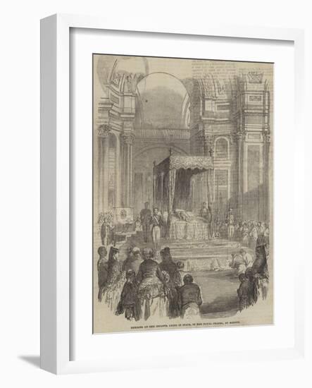 Remains of the Infanta Lying in State, in the Royal Chapel, at Madrid-null-Framed Giclee Print