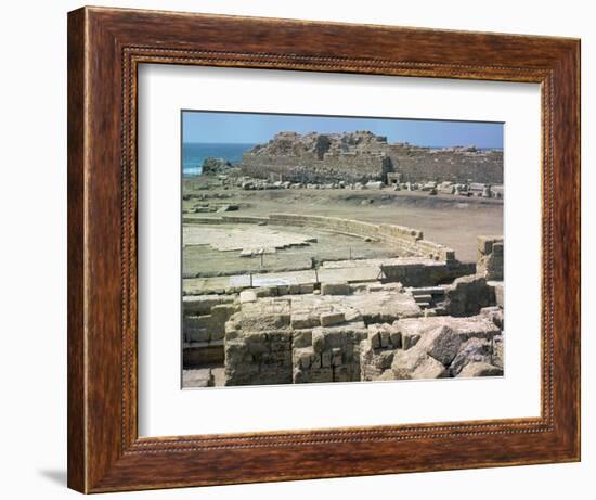Remains of the Roman town of Caesarea, 1st century-Unknown-Framed Photographic Print